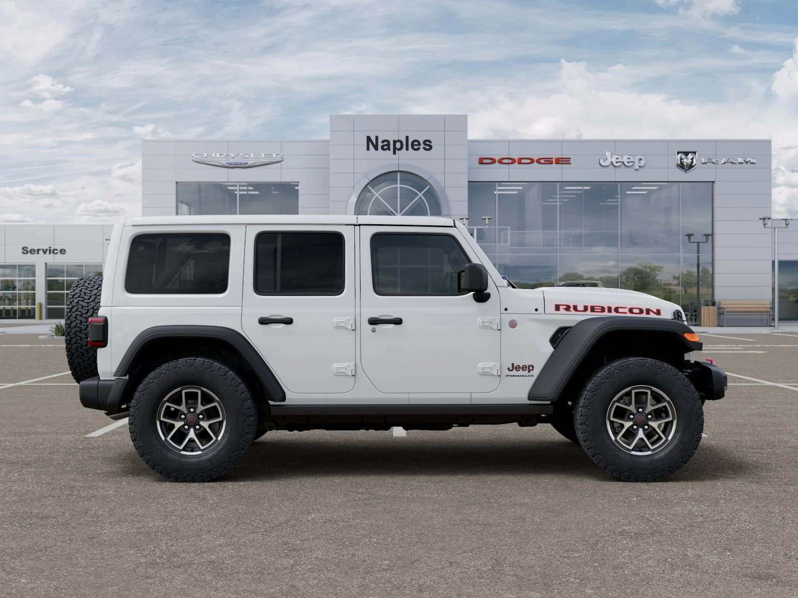 New 2026 Bright White Clear-Coat Exterior Paint Jeep Rubicon image 47