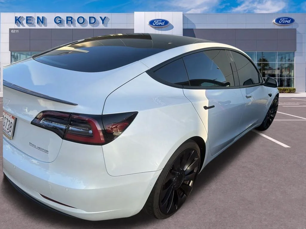 Used 2021 White Tesla Performance image 10