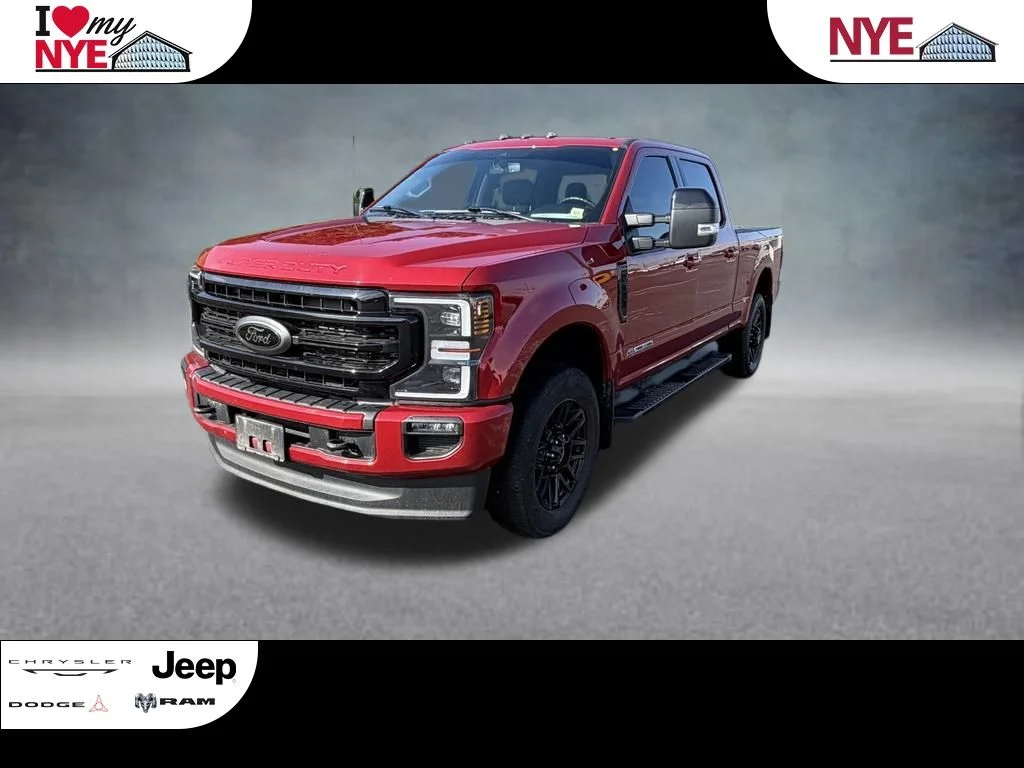 Used 2021 Red Ford Lariat image 1