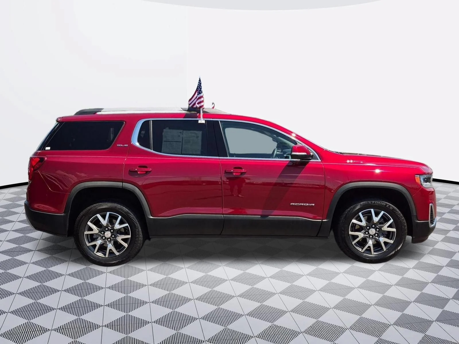 Used 2021 Cayenne Red Tintcoat GMC SLE image 8