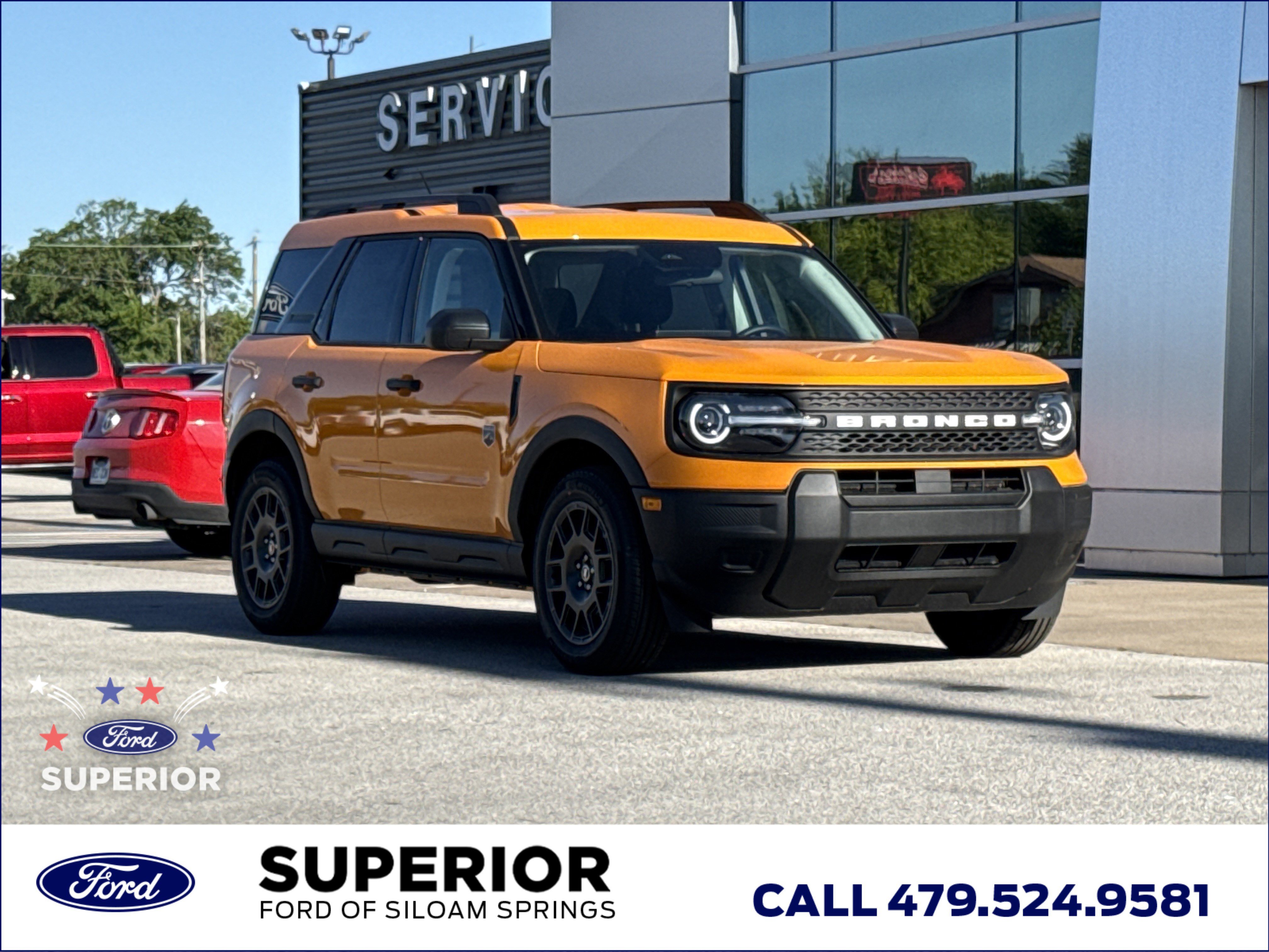 New 2026 Orange Fury Metallic Tri-Coat Ford Big Bend 4WD image 1