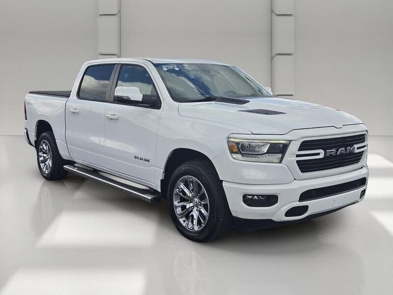 Used 2023 Bright White Clearcoat RAM Laramie 4x4 Crew Cab 5