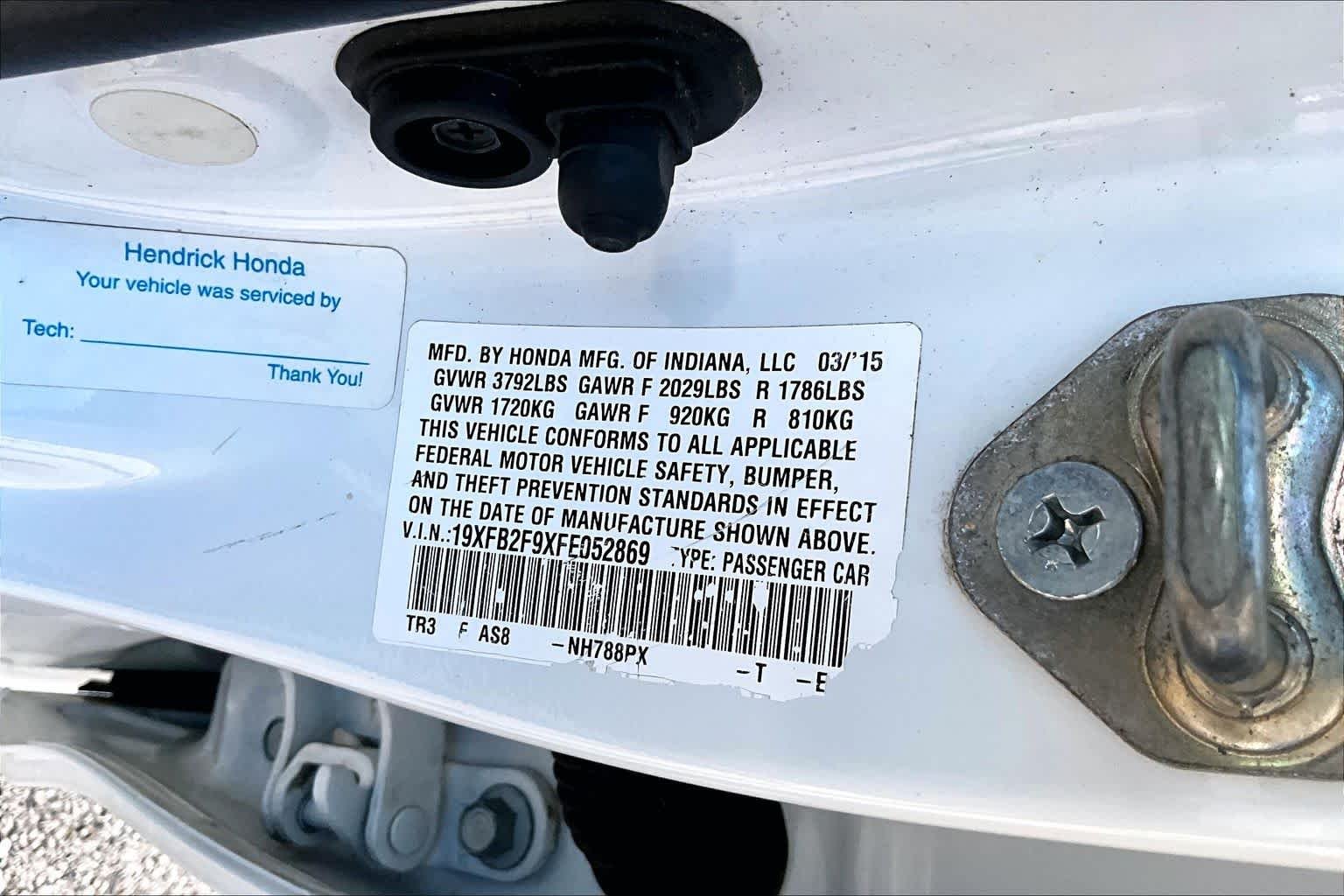 Used 2015 White Orchid Pearl Honda EX-L image 33