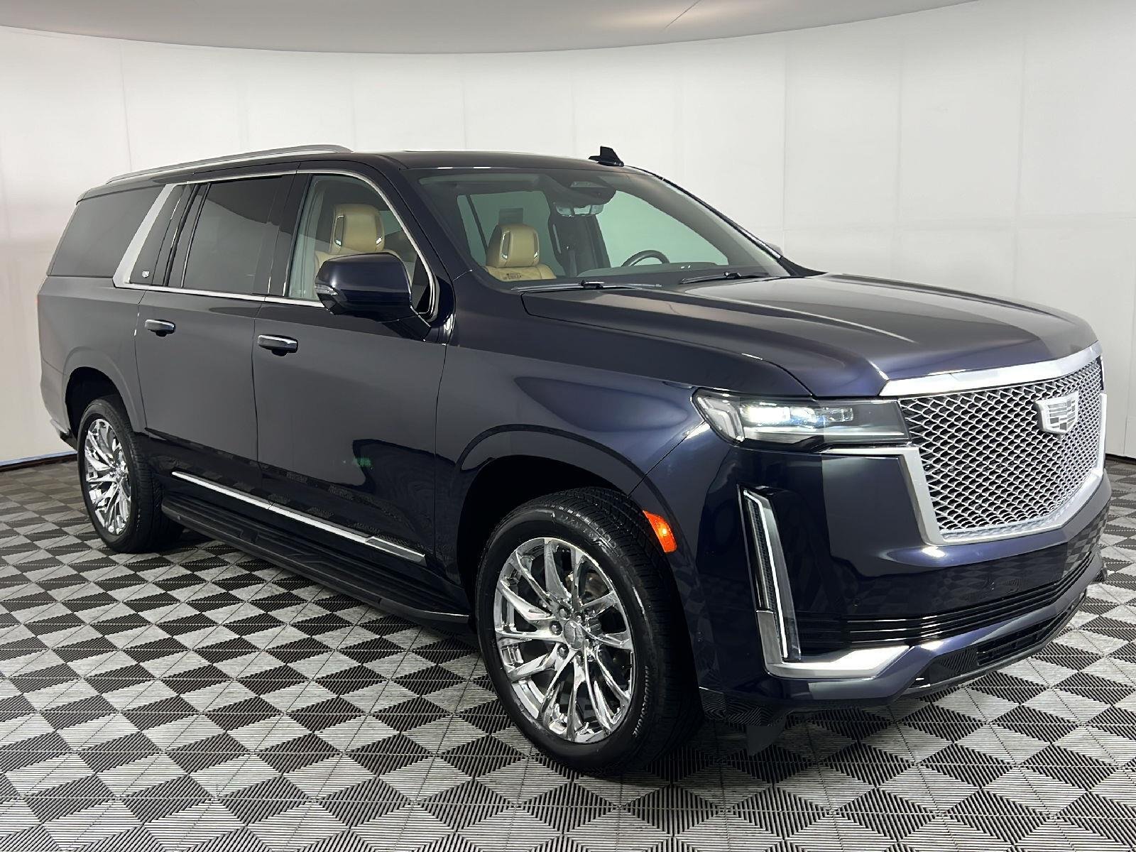 Used 2022 Dark Moon Blue Metallic Cadillac Premium Luxury image 46