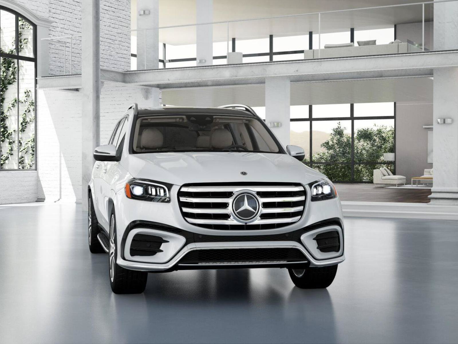 New 2026 MANUFAKTUR Moonlight White Metallic Mercedes-Benz GLS 450 image 9