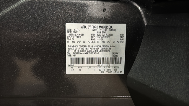 Used 2015 Magnetic Metallic Ford Titanium image 30