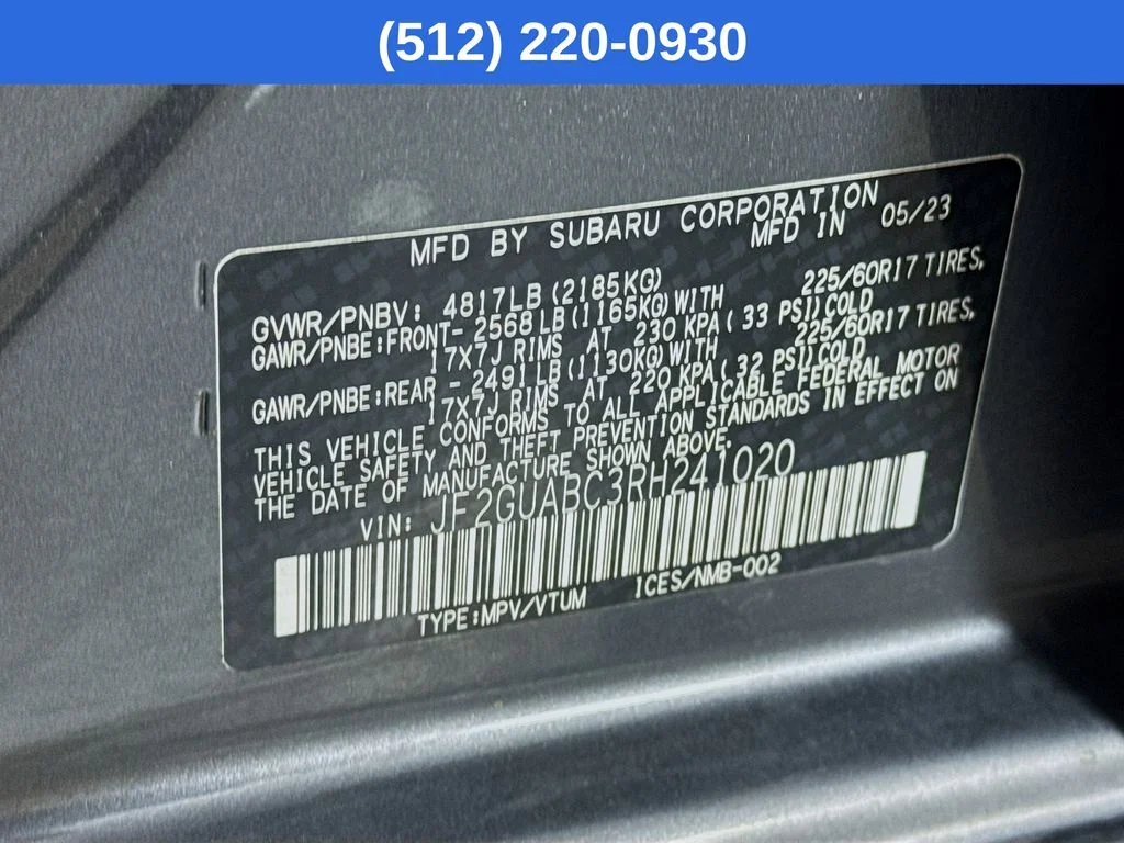 Certified Used 2024 Gray Subaru Base image 39