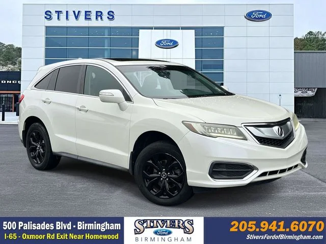Certified Used 2017 White Diamond Pearl Acura Technology Package image 1