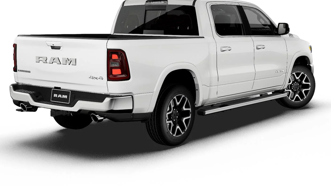 New 2027 Bright White Clear-Coat Exterior Paint RAM Laramie image 28