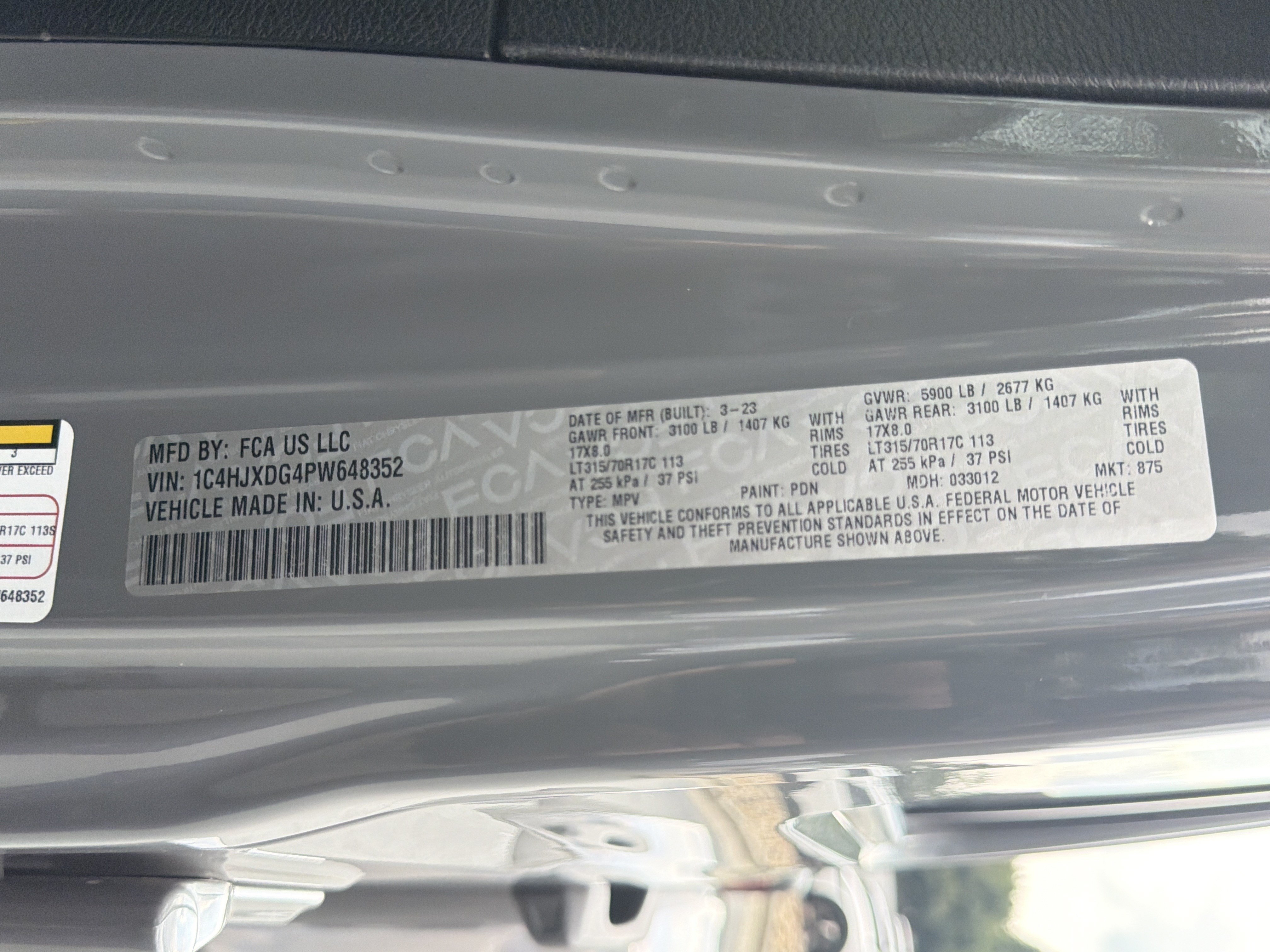 Used 2023 Sting-Gray Clearcoat Jeep Sport image 40