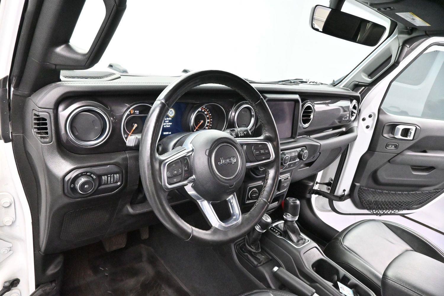 Used 2022 Bright White Clearcoat Jeep Unlimited Sahara Altitude image 15