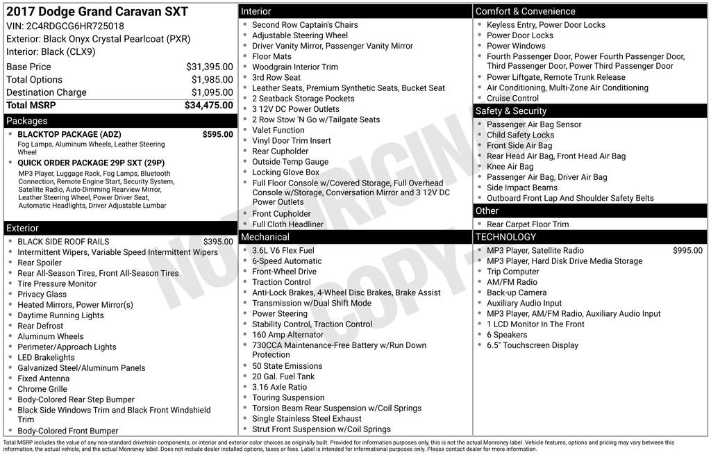 Used 2017 Black Dodge SXT image 3