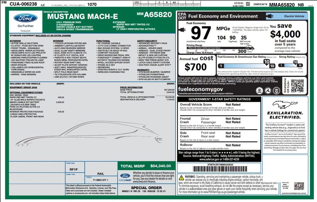 Used 2021 Red Ford Premium image 4