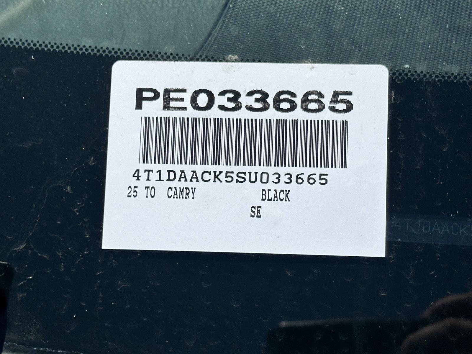 Used 2025 Midnight Black Metallic Toyota SE image 15