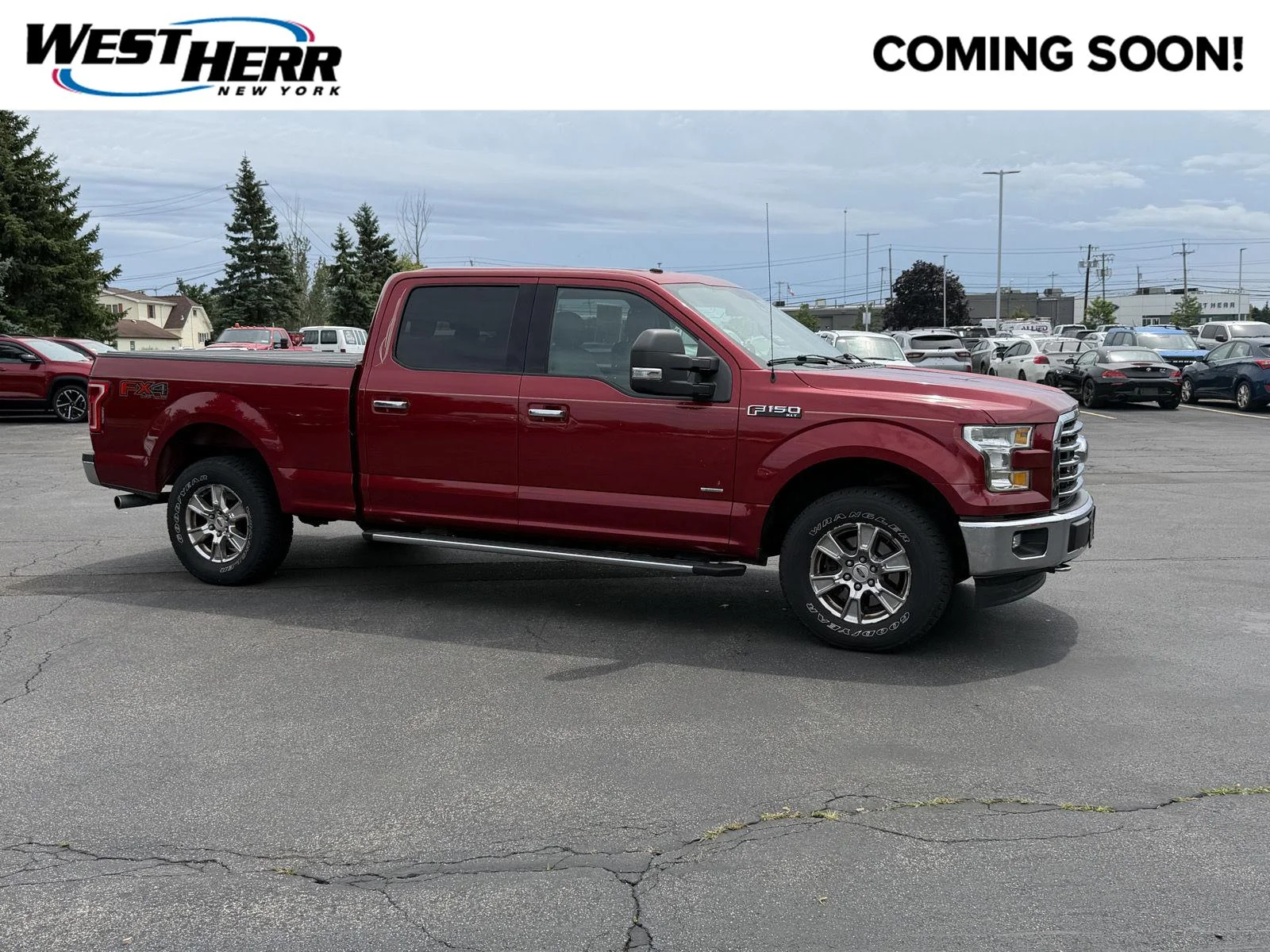 Used 2017 Ruby Red Metallic Tinted Clearcoat Ford XLT image 1