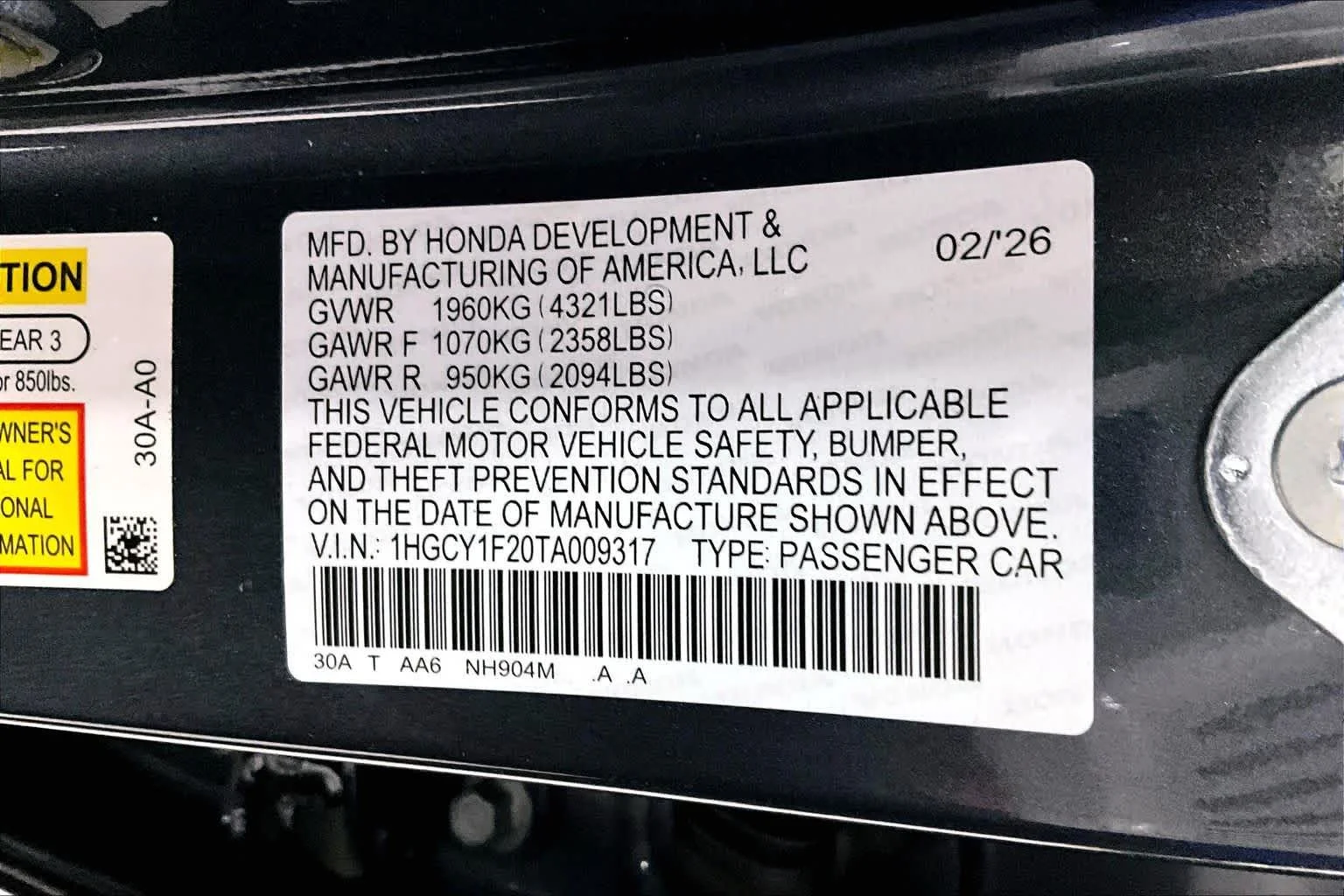 Used 2026 Meteorite Gray Metallic Honda LX image 37