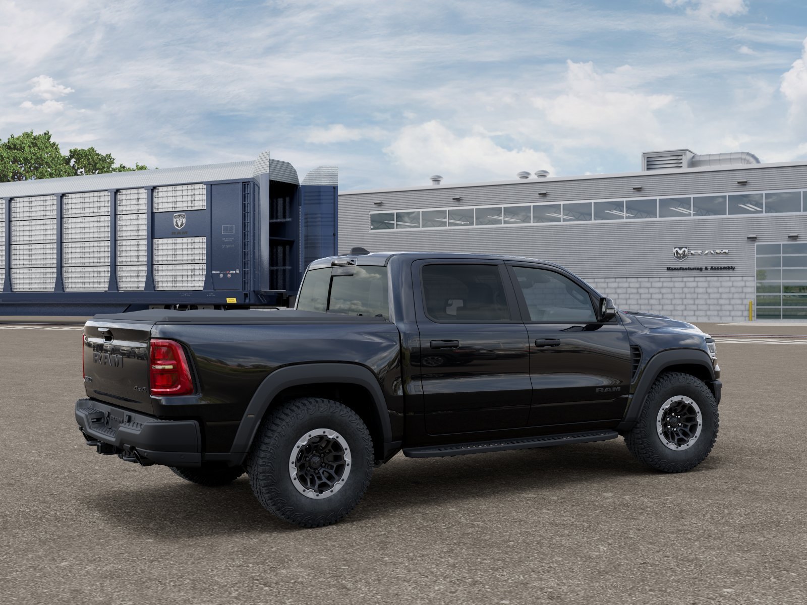 New 2026 Diamond Black Crystal Pearl-Coat Exterior Paint RAM RHO image 15