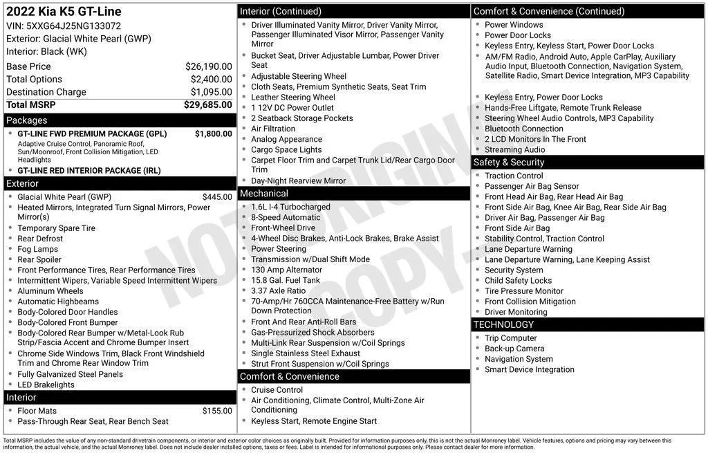 Used 2022 White Kia GT-Line image 4
