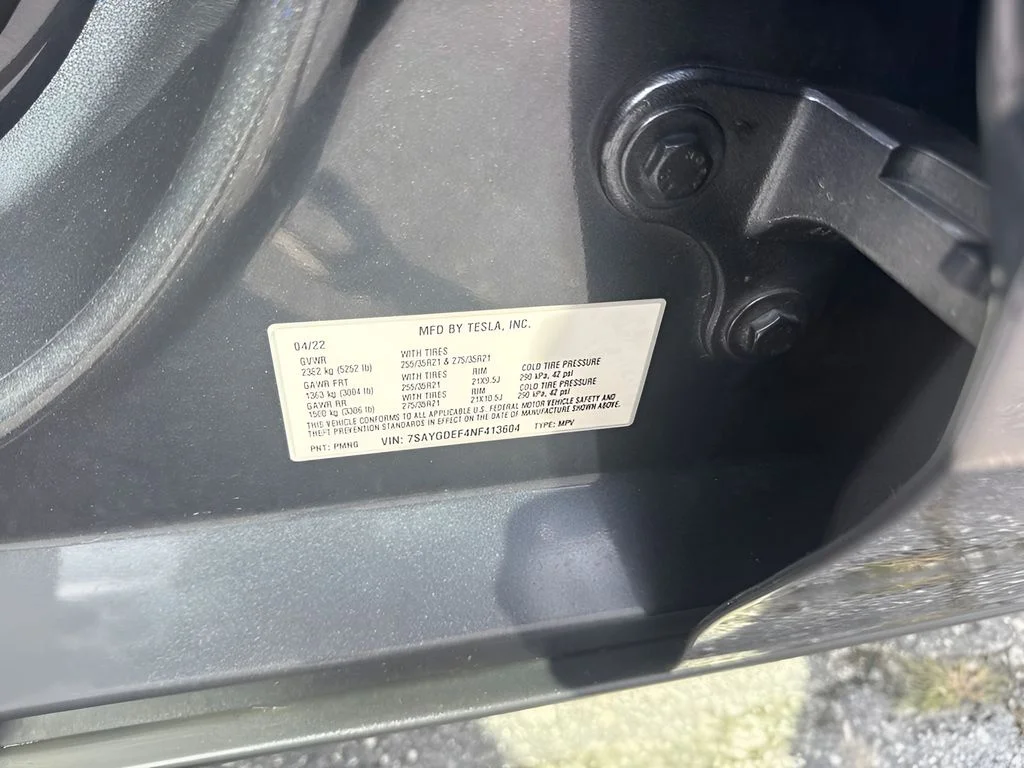 Used 2022 Gray Tesla Performance image 26