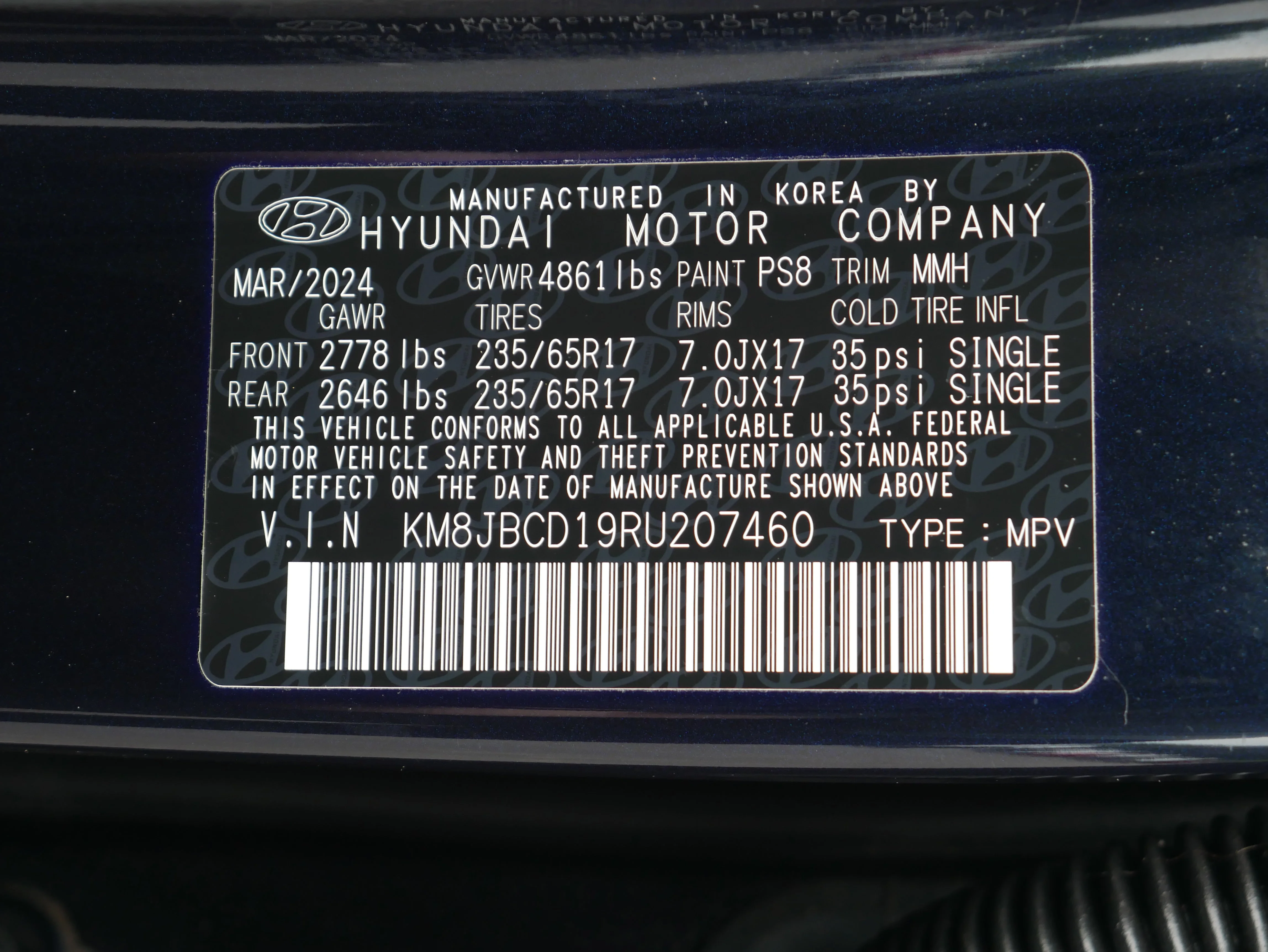 2024 Hyundai Tucson Blue - Photo 35