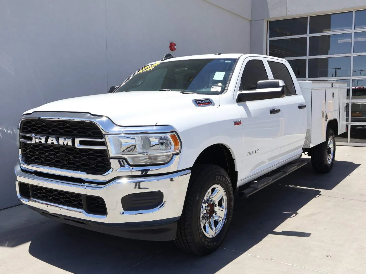 Used 2022 Bright White Clear Coat Ram Tradesman Crew Cab image 1