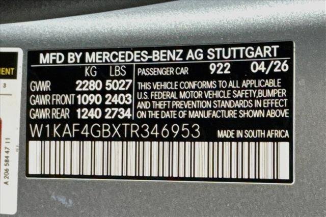 New 2026 Cirrus Silver Metallic Mercedes-Benz C 300 image 60