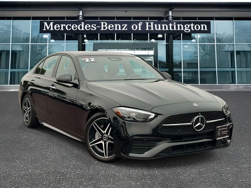 Certified Used 2022 Black Mercedes-Benz C 300 image 1