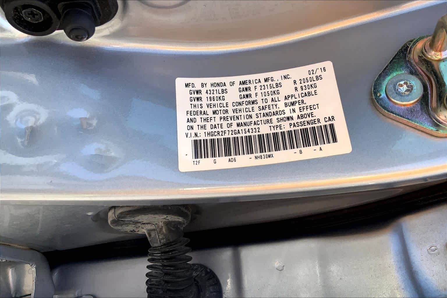 Used 2016 Lunar Silver Metallic Honda EX image 33