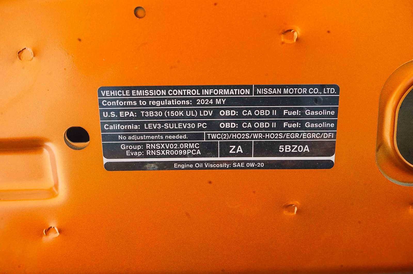 Used 2024 Monarch Orange Metallic/Super Black Nissan SR image 27