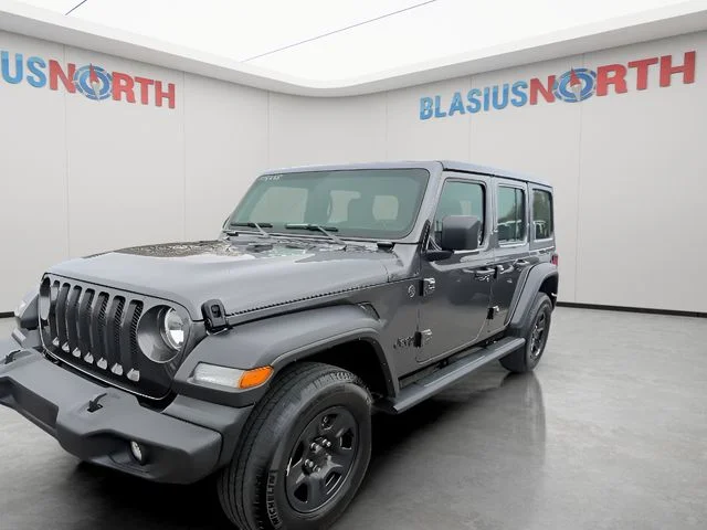 Used 2022 Gray Jeep Unlimited Sport image 1