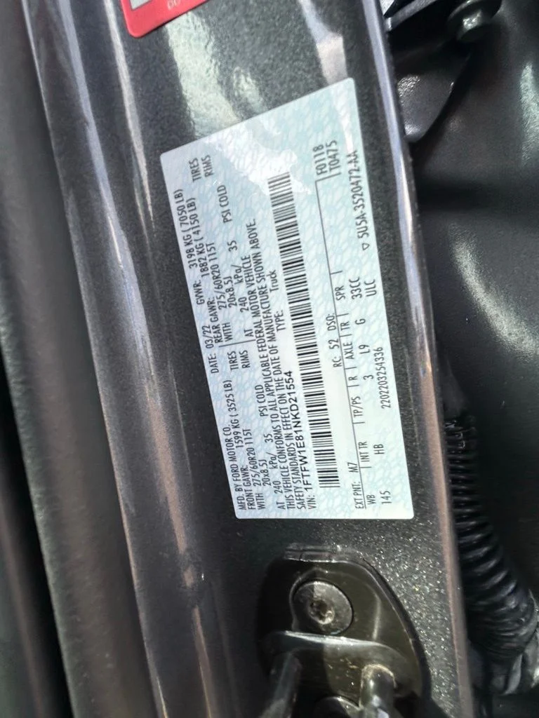 Used 2022 Gray Ford Lariat image 9