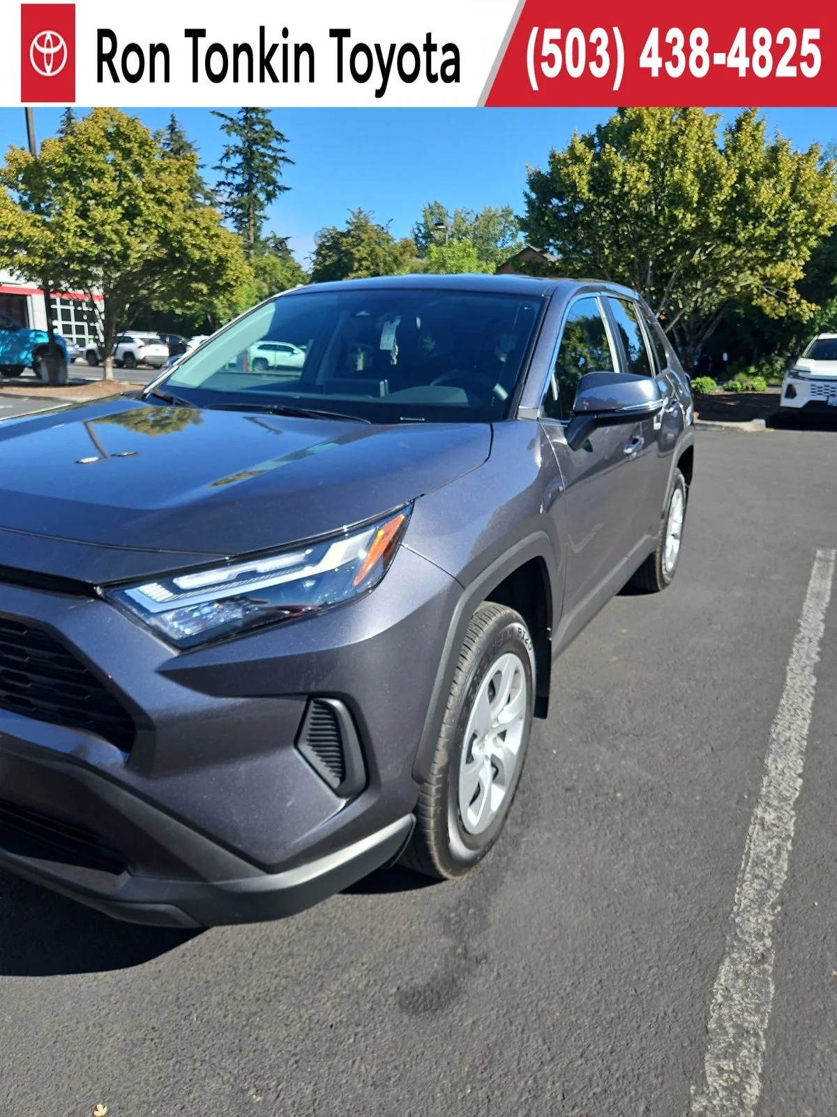 Used 2025 Magnetic Gray Metallic Toyota LE image 1