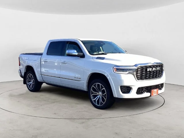 New 2027 Ivory White Tri-Coat Pearlcoat Ram TUNGSTEN CREW CAB 4X4 5