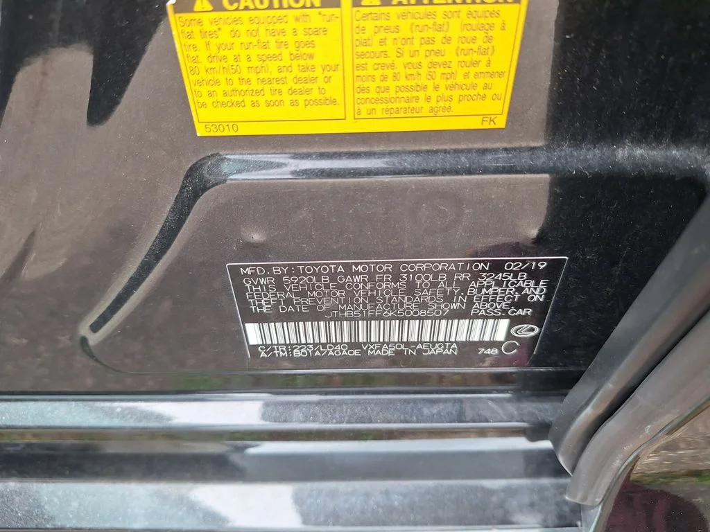 Used 2019 Black Lexus 500 Base image 30