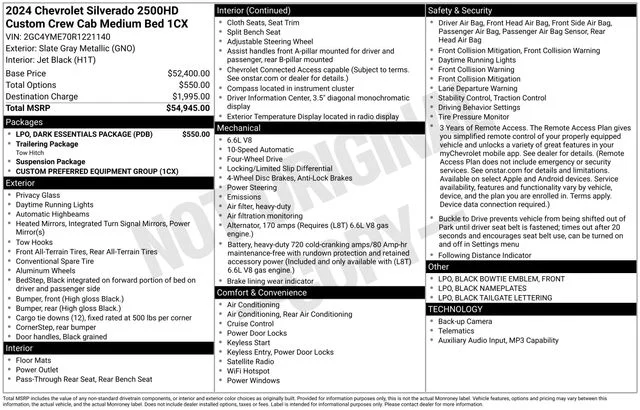 Used 2024 Gray Chevrolet Custom image 38