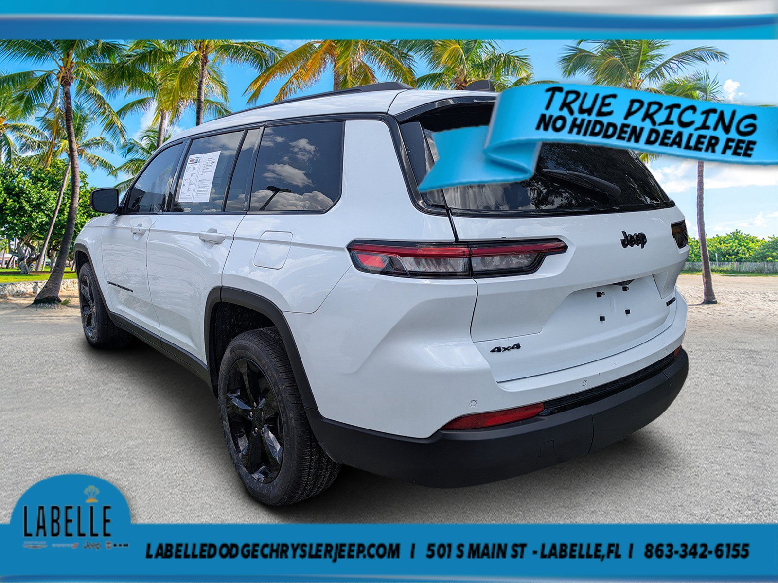 Used 2024 Bright White Clearcoat Jeep Limited image 4