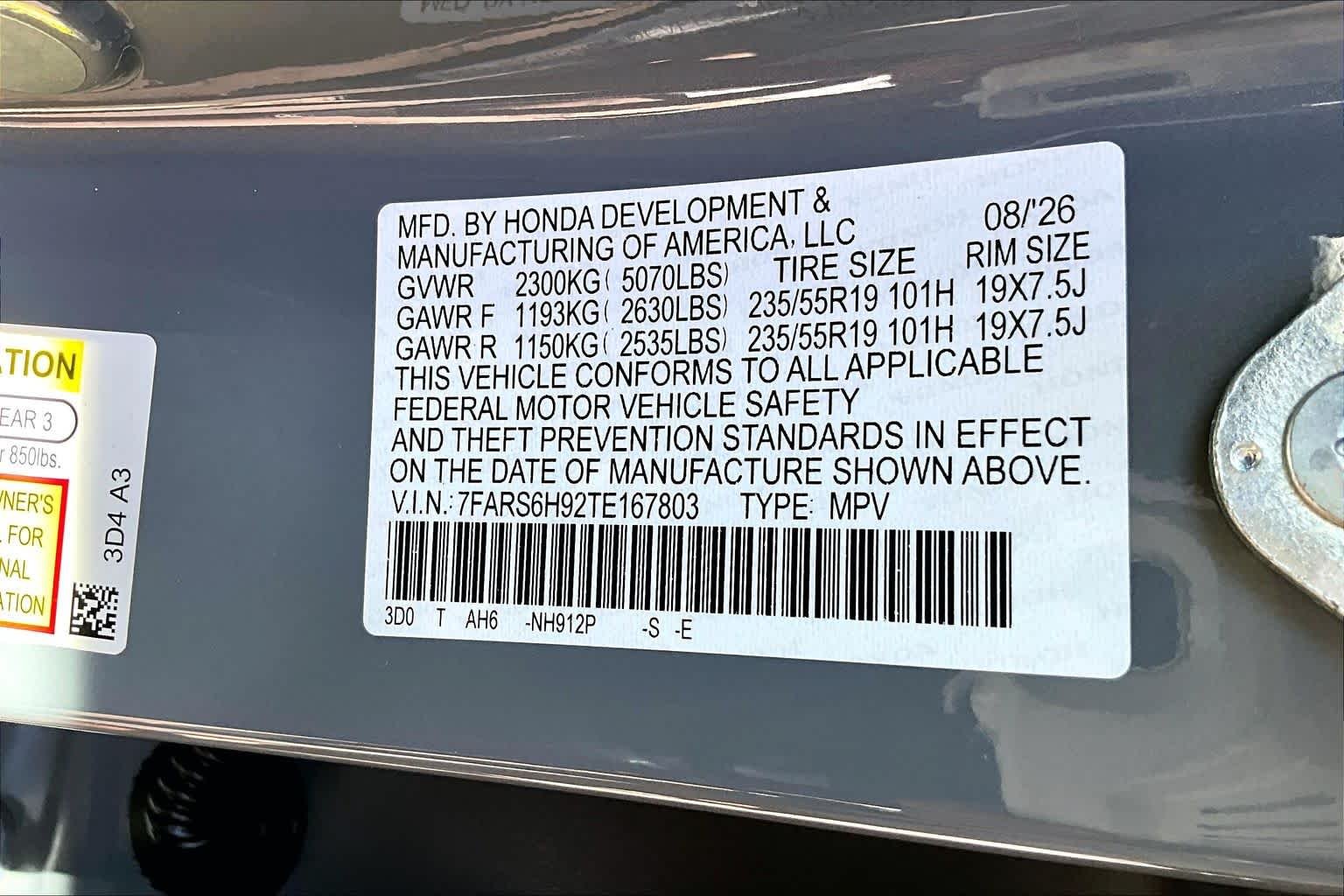 New 2026 Urban Gray Pearl Honda Sport Touring image 18