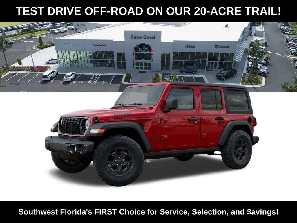 New 2026 Firecracker Red Clear-Coat Exterior Paint Jeep Willys image 2
