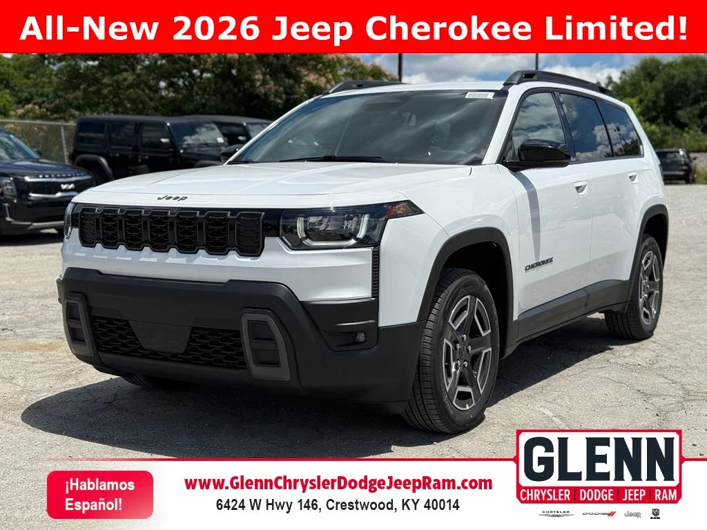 New 2026 Bright White Clear-Coat Exterior Paint Jeep Limited image 1