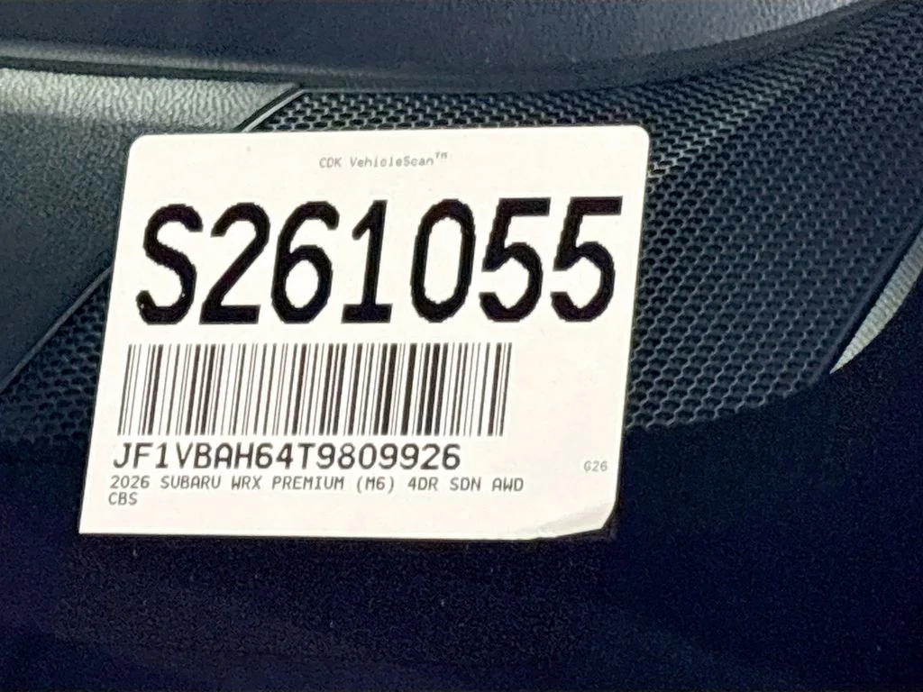 New 2026 CRYSTAL BLACK SILICA Subaru Premium image 25