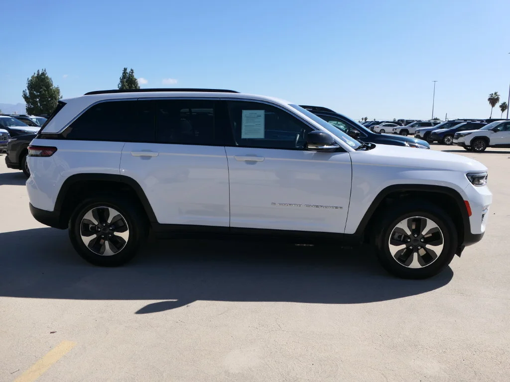 Used 2024 Bright White Clearcoat Jeep 4xe image 2