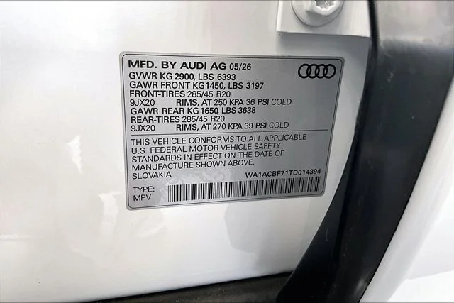 New 2026 White Audi  image 13