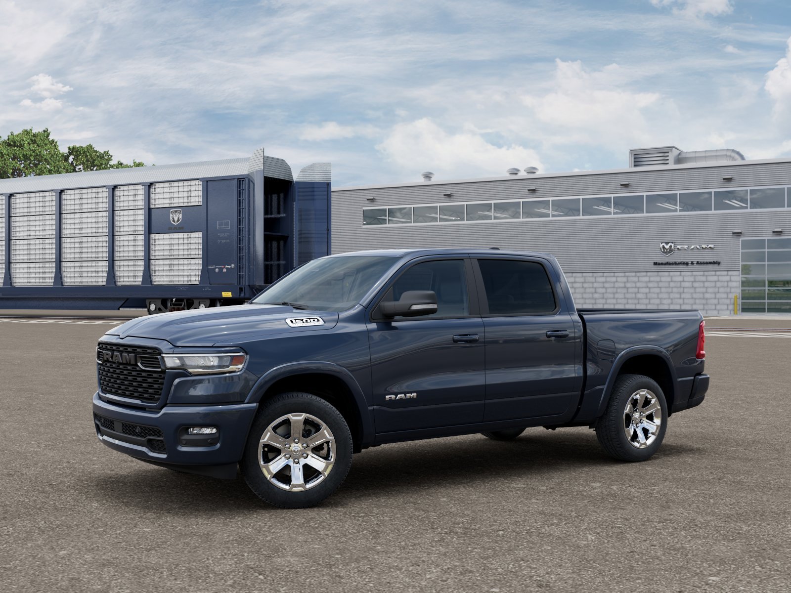 New 2026 Forged Blue Metallic Exterior Paint RAM Big Horn/Lone Star image 2