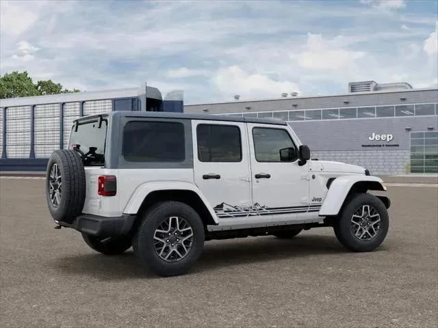 New 2026 Bright White Clear-Coat Exterior Paint Jeep Sahara image 14