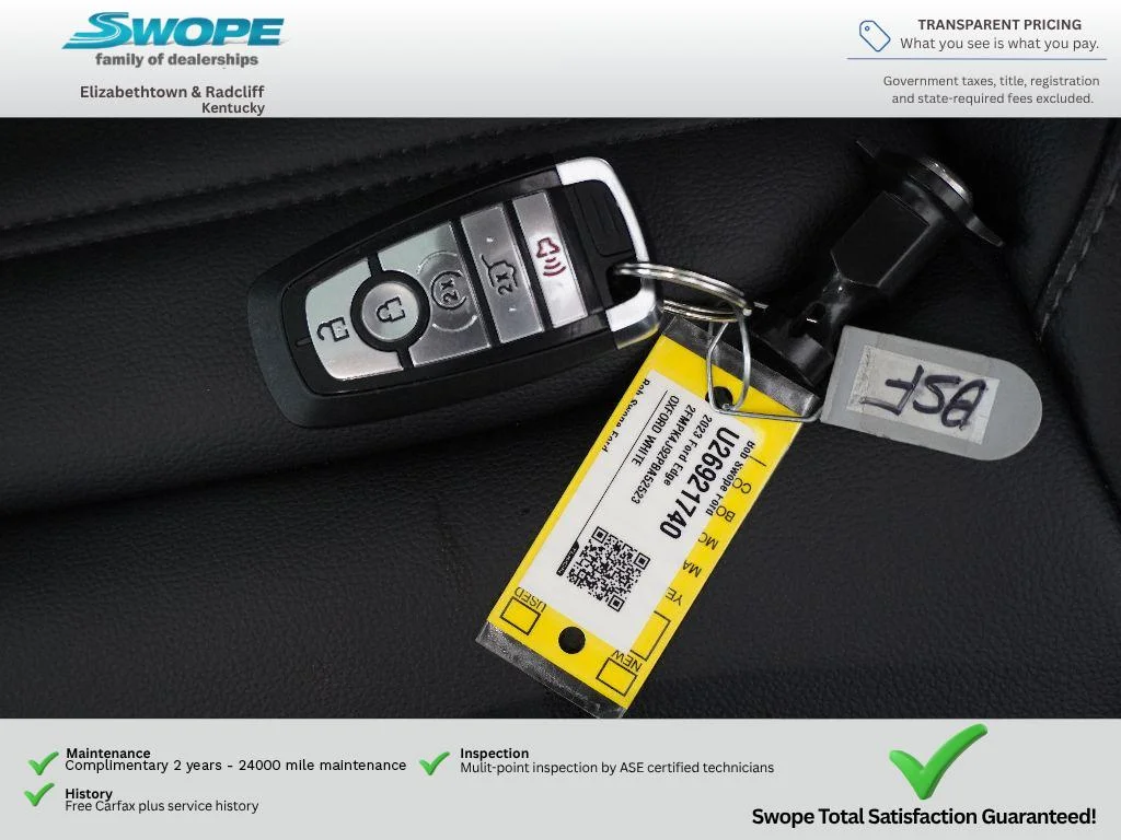 Certified Used 2023 OXFORD WHITE Ford SEL image 31