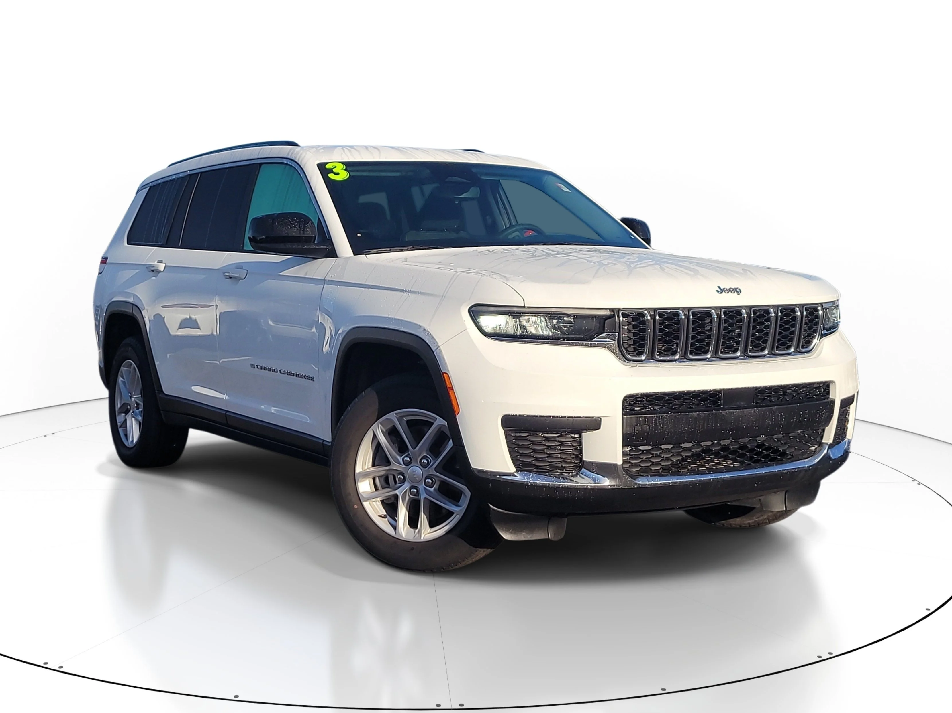 Used 2023 Bright White Clearcoat Jeep Laredo image 1
