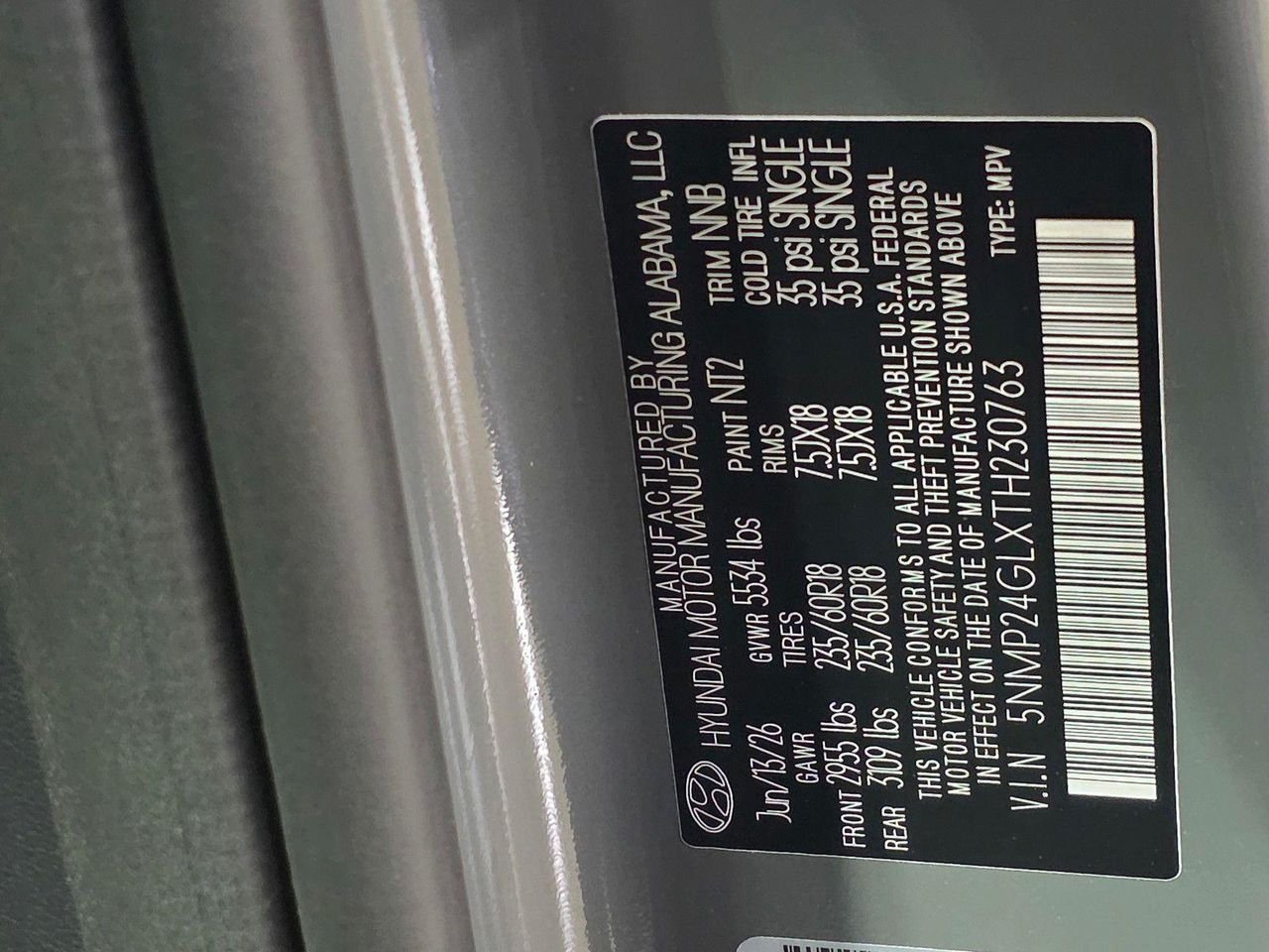 New 2026 Hampton Gray Hyundai SEL FWD image 34