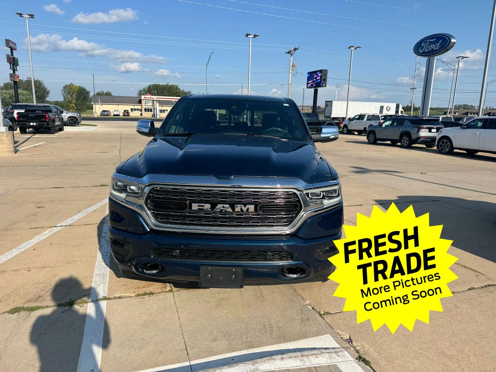 Used 2021 Patriot Blue Pearlcoat Ram Limited image 2
