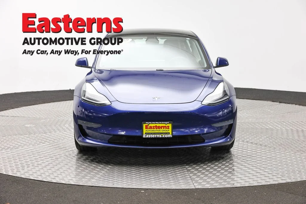 Used 2021 Blue Tesla Standard Range Plus image 2