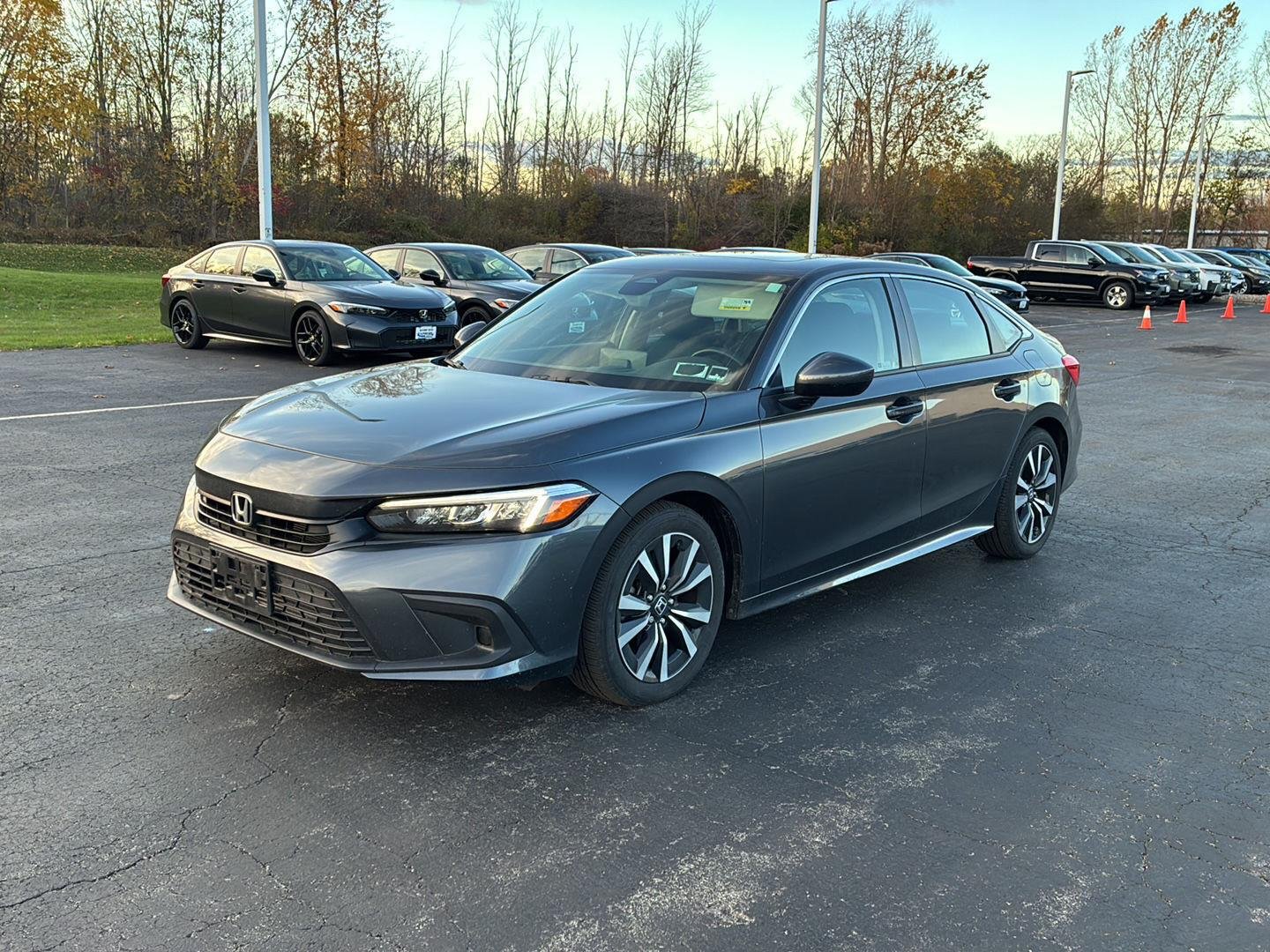 Used 2024 Meteorite Gray Metallic Honda EX image 2